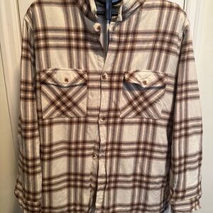 GAP Brown Plaid Shirt Jacket